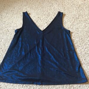 Metallica blue/black tank